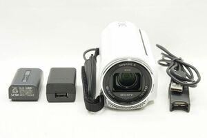 【適格請求書発行】美品 SONY ソニー Handycam HDR-PJ670 デジタルHDビデオカメラ ホワイト【アルプスカメラ】241104o