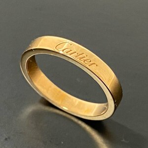 【大創業】 【新品仕上げ済】Cartier カルティエ エングレーブド リング ピンクゴールド K18PG 750 #11 11号 ジュエリー