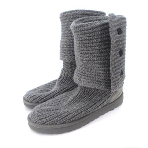 アグ UGG CLASSIC CARDY クラシック カーディ 1016555 2WAY ニットブーツ ショート ロング グレー 26.5 大きいサイズ 靴 シューズ レディー