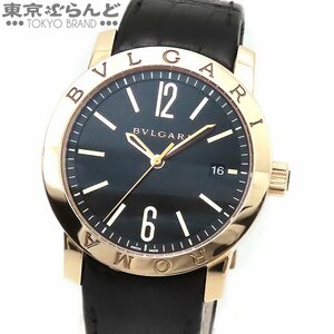 101682436 ブルガリ BVLGARI ブルガリ ローマ 世界限定250本 BBP39BGLD/ROMA BBP39GROMA K18PG レザー 金無垢 腕時計 メンズ 自動巻