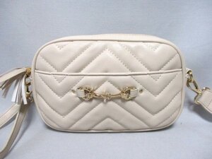 【N870】CECIL McBEE/セシルマクビー◇3way ミニバッグ　クラッチ・ショルダー・ベルトポーチ　キルト　W22cm