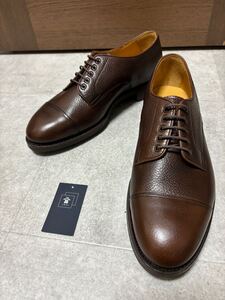 【新品】三陽山長 兼ニ郎 ブラウン ストレートチップ 27 ドレスシューズ 革靴 ビジネスシューズ レザー