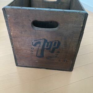 アンティーク ヴィンテージ 木箱 7up wooden box vintage