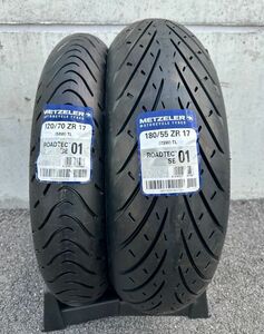 新品 前後セット METZELER ROADTEC 01 SE 20年製 120/70ZR17 22年製 180/55ZR17 メッツラー ロードテック 送料込 33,000円 (130160)