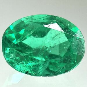 ［天然エメラルド0.545ct］J 約5.5×4.3mmソーティング付 ルース 裸石 宝石 ジュエリー emerald beryl ベリル　テDG0