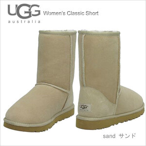 UGG　アグ　レディース　クラッシック　ショート　シープスキン　ムートン　ブーツ サンド 8