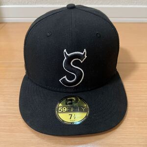 Supreme 22FW S Logo New Era 7-1/2 59.6cm Black シュプリーム デビル Sロゴ キャップ ブラック