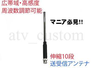 CL715 広帯域 高感度 周波数調整可能 送受信アンテナHF～1000MHz 日本製