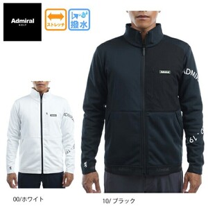 ‡新品Мサイズ　ADMIRAL GOLFパフォーマンス アーチロゴ ボンディングジャケット　起毛フリースADMA278　WHTホワイト