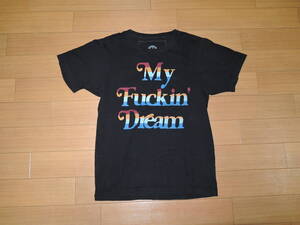 M エム Tシャツ S 黒 マルチカラー ロゴ 星☆ TMT メッセージ カットソー My Fuckin