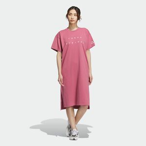 ★アディダス adidas 新品 レディース ワーディング ルーズフィット シングルジャージー ワンピース Lサイズ[IA5251-L] 二 弐★QWER★