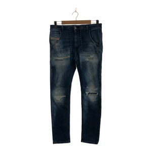 ◆中古品◆DIESEL 0099Sディーゼル クルーリー デニム パンツ ジーンズ ブルー 27インチ R62435NSS