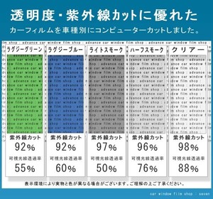 ライトスモーク　50％　運転席、助手席　ゲレンデ　前期　W463　カット済みフィルム