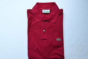 LACOSTE　ラコステ フランス製ポロシャツ　L1212L　バーガンディー　4