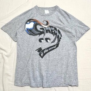 5千スタ【80s USA製 映画 GREASE プリント Tシャツ M】ムービー ジョン・トラボルタ SCREEN STARS ビンテージ 古着 シングルステッチ 90s