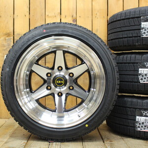 200系 ハイエース オーバーフェンダーサイズ 17インチ 8.5J+19 ファブレス XR-6ワイド 205/50R17 新品 スタッドレスタイヤ ホイール 4本SET