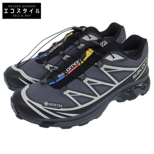 新品同様 SALOMON サロモン XT-6 GORE-TEX スニーカー シューズ メンズ ブラック×グレー 27.0cm 416635