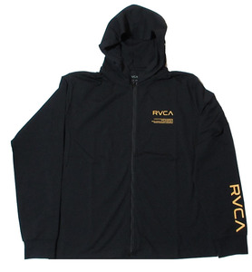 RVCA ルーカ 長袖 ジップ フード ラッシュガード Sサイズ UVプロテクション UPF50 ORG LS SURF HOODIE 【2024年夏モデル】 