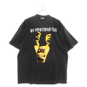 VINTAGE ヴィンテージ 90s AN EMOTIONAL FISH アンエモーショナルフィッシュ バンド プリント 半袖Tシャツ カットソー ブラック