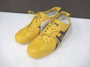 1J020SZ◎Onitsuka Tiger オニツカタイガー 1183A872 MEXICO66 イエロー系 スニーカー　25ｃｍ◎未使用品