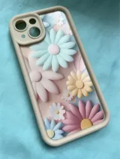 スマホカバー  花柄プリント iPhone14