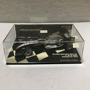 激レア絶版希少！ミニチャンプス！McLaren限定！McLAREN MERCEDES MP4ー20！P.DE LA ROSA！BAHRAIN GP 2005！当時物！新品未使用品！