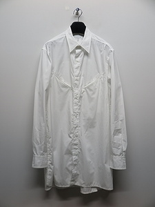 SALE20%OFF/Yohji Yamamoto・ヨウジヤマモト/CHAIN STITCH BROAD WESTERN PK SHIRT/ホワイト・3