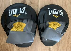 美品 良品 エバ―ラスト グローブ ミット エバ―クール ブラック 黒 黄色 イエロー EVERLAST EVERCOOL ミット USED