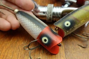 60s HEDDON B. LUCKY 13 SPOOK オールド ヘドン 2本セット 検) ABU 道楽 ZEAL BALSA50 ハトリーズ BROWNING FENWICK 好きな昭和釣り人に