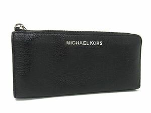 MICHAEL KORS マイケルコース レザー L字ファスナー 長財布 ウォレット レディース ブラック系 DF2964