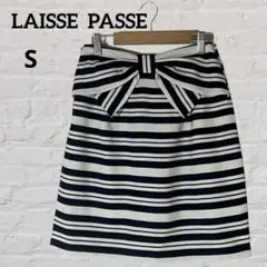 LAISSE PASSE レッセパッセ　ミニスカート　ボーダー　日本製