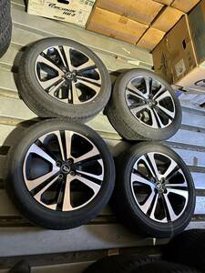 中古夏タイヤホイールセット 195/60R17 BRIDGESTONE エコピア EP150 ダイハツロッキー純正アルミ 17x6+40 4/100 4本セット 