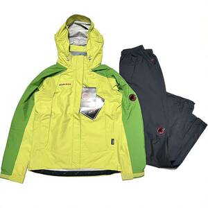 S 女性 新品 マムート 防水 ゴアテックス レインスーツ レイン 上下 セット レインウェア 雨具 GORETEX セットアップ ウィメン レディース