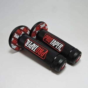 PRO TAPER プロテーパー オフロード用 ハンドルグリップ 赤 ab ( xr crm crf xlr yz wr rmx drz klx kx kdx 125 200 250 )