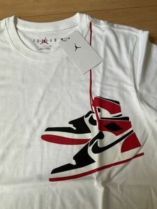 新品 Sサイズ Nike Air Jordan Tシャツ AJ1 ジョーダン　白　つま黒