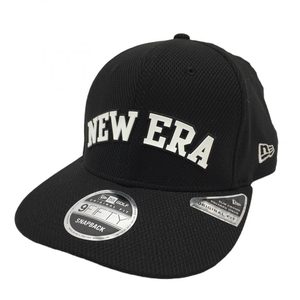 【超美品】ニューエラ キャップ 黒×白 ロゴシリコン 9FIFTY ゴルフウェア New Era