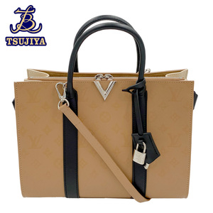 ★ほぼ美品★LouisVuitton ルイヴィトン　ヴェリートートMM　M44232　2WAYハンドバッグ　セサミ　レザー　中古A【辻屋質店B2578】