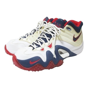 ナイキ AIR ZOOM UPTEMPO 5 PREMIUM エアズーム アップテンポ 5 プレミアム スニーカー 366570-146 シューズ 靴 26.5cm 白 紺 赤 X