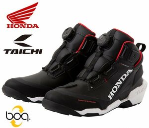 ■Honda×TAICHI DRYMASTER ARROW SHOES 0SYTP-57Aブラック/ホワイト25.5 ■ドライマスターアローシューズRSタイチBOAライディング