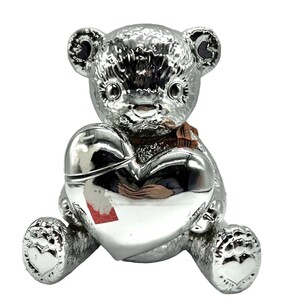 テディ デキャンタ Platinum プラチナ空ボトル Teddy Decanter くま クマ 熊 空瓶 陶器 4-25-116 同梱不可 N