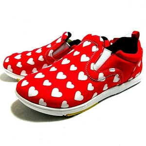 新品/Hawkins sport/SHULON/SLIP-ON/ホーキンス/子供/スリップオン/スニーカー/21.0cm/red.heart