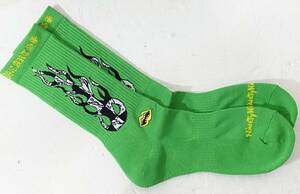 25-27cm◆新品 CHROME HEARTS クロムハーツ Matty Boy マッティボーイ Socks ソックス Green 緑