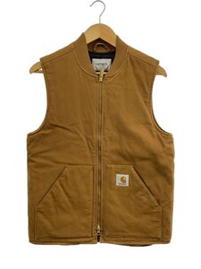 Carhartt◆CLASSIC VEST/ベスト/S/コットン/キャメル