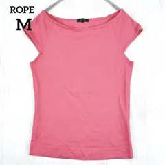 【ROPE】ロペ ノースリーブカットソー タンクトップ Tシャツ ピンク M
