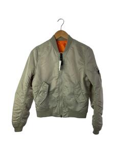 ALPHA INDUSTRIES◆フライトジャケット/M/ナイロン/GRY/TA7010-202