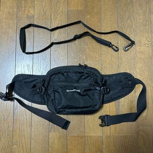 【美品】 mont-bell ウエストバッグ ナイロン ブラック