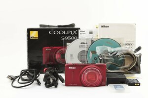 美品 ニコン Nikon COOLPIX S9500 レッド