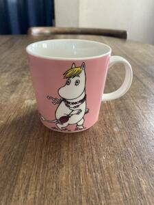 ムーミンマグカップ ARABIA アラビア フローレン　ピンク　フィンランド　MOOMIN 