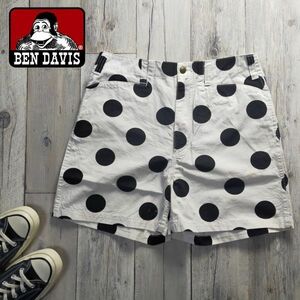 ☆BEN DAVIS ベンデイヴィス☆ドット柄 リップストップ ハーフパンツ S523