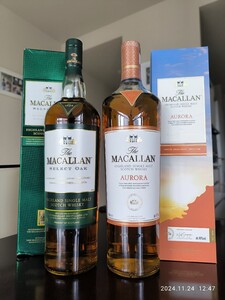 マッカラン　セレクトオーク　箱付　MACALLAN SELECT OAK+AURORA 2本 1000ML 40%